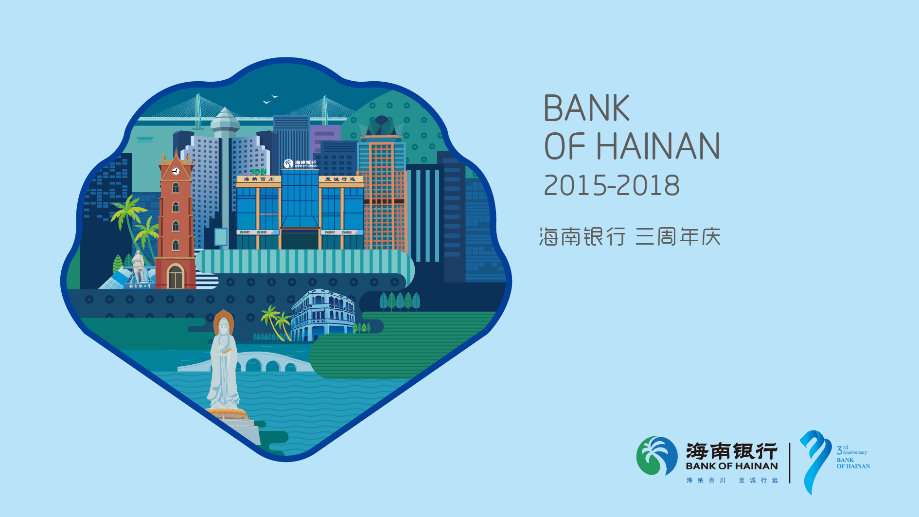 安徽海南银行品牌形象宣传设计